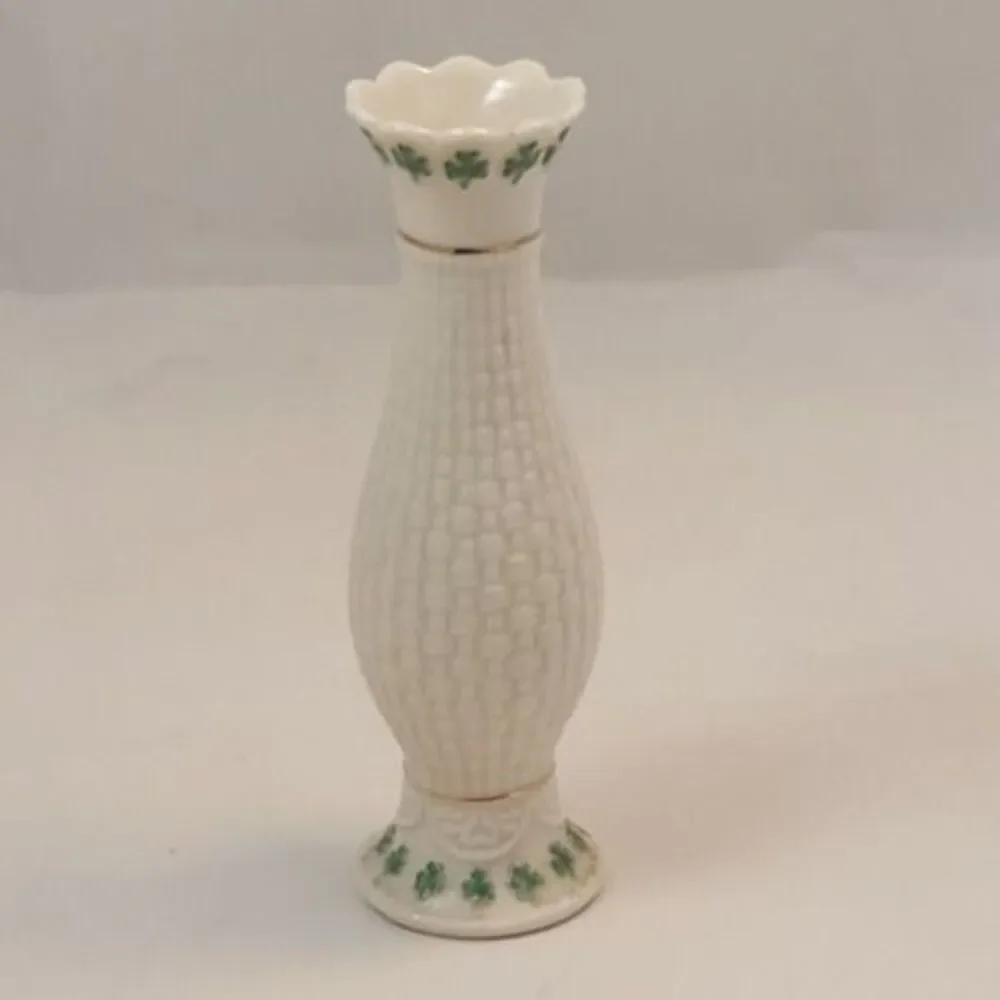 Retired “Irish Rose” Bone China Bud Vase Made for the Danbury Mint 5”